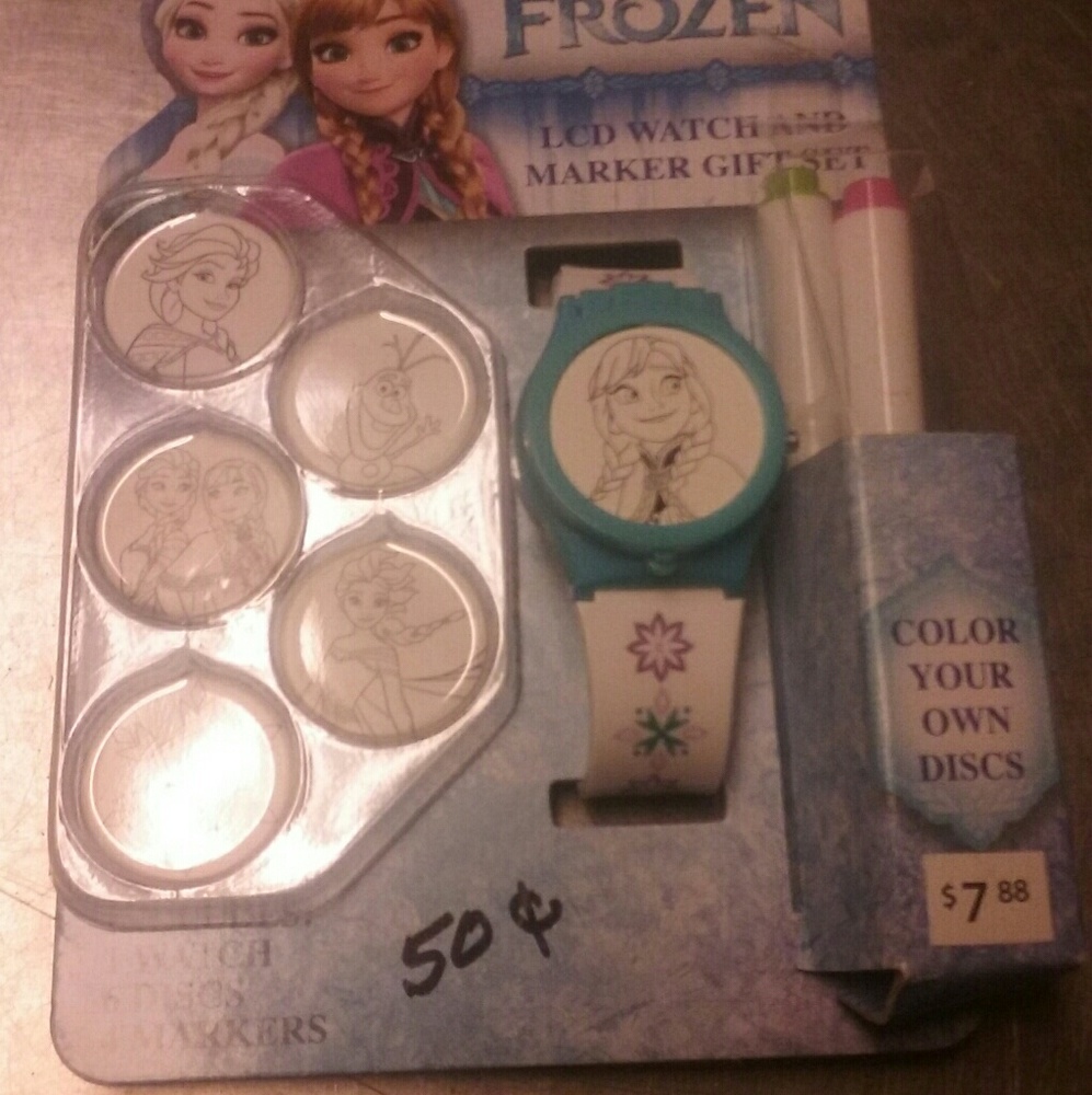 Lcd watch and marker gift set